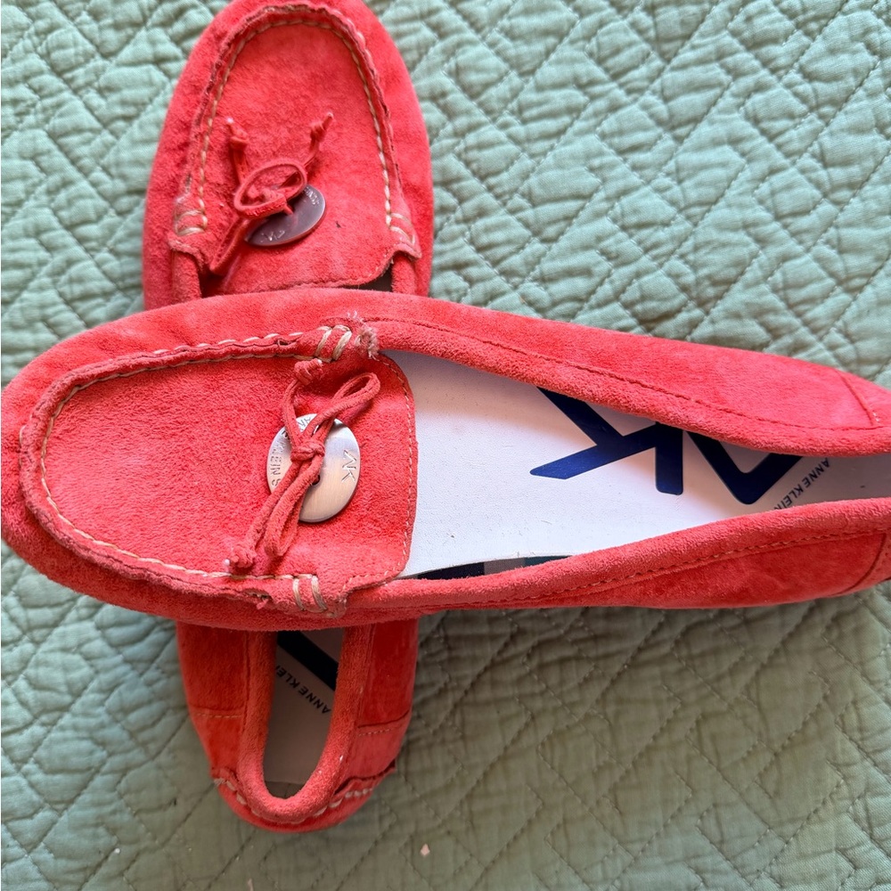 Michael Kors Vibrant Red Moccasins